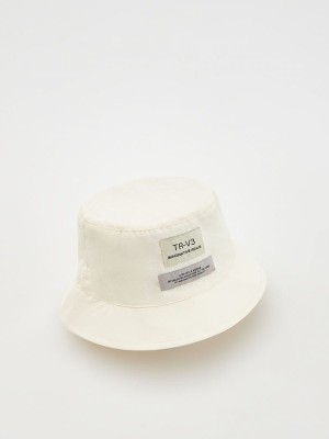 Beige Reserved Bucket Women's Hats | BFJO-85170