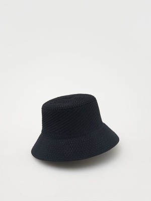 Black Reserved Bucket Women's Hats | LAZI-67419