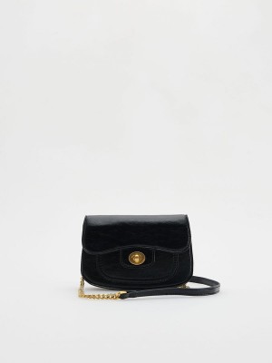 Black Reserved Buckles Women's Bags | PJRE-93568