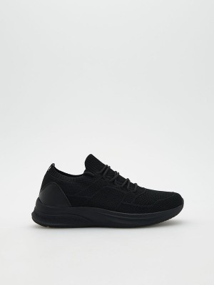 Black Reserved Classic Men's Shoes | KGVH-87091