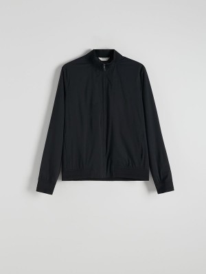 Black Reserved Self-stowing Men's Jackets | EXHQ-19584