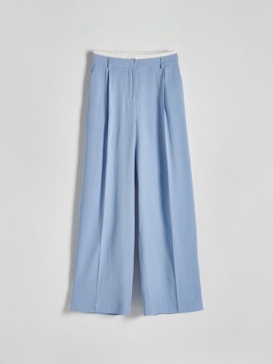 Blue Reserved Cargo Women's Trousers | AZCF-56420