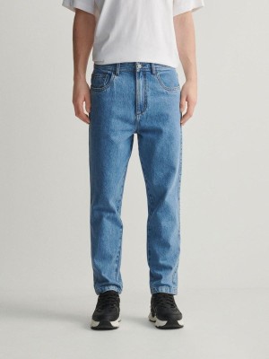 Blue Reserved Carrot Fit Men's Jeans | LEST-78926