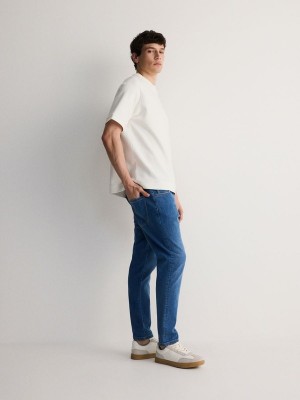 Blue Reserved Carrot Slim Men's Jeans | EGNO-06417