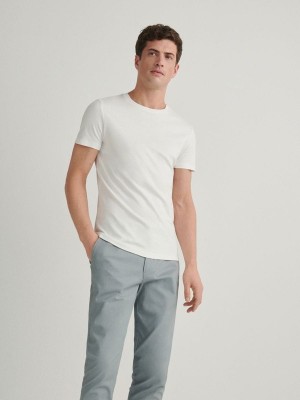 Blue Reserved Chino Slim Fit Men's Trousers | VHTD-65318