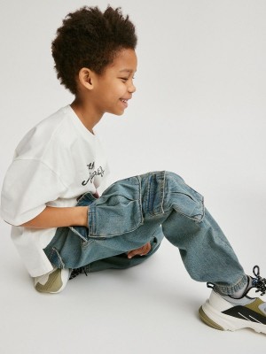 Blue Reserved Classic Boys' Jeans | LZBA-90516