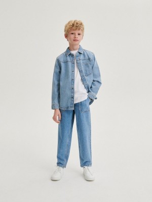 Blue Reserved Classic Denim Balloon Boys' Jeans | VSZF-82507