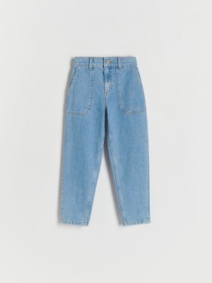 Blue Reserved Classic Denim Balloon Boys' Jeans | CGQX-34261