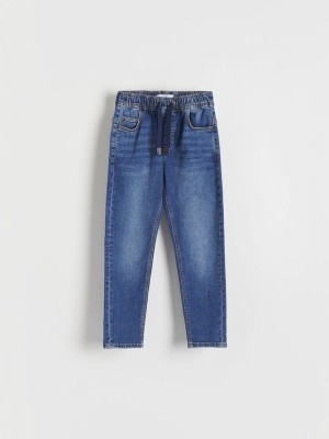 Blue Reserved Elastic Carrot Boys' Jeans | COGQ-50917