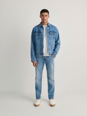 Blue Reserved Slimwash Effect Men's Jeans | YIJN-18524