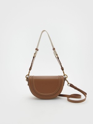 Brown Reserved Buckles Women's Bags | FDJP-59608