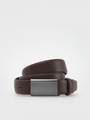 Brown Reserved Combined Materials Men's Belts | JWPX-16730