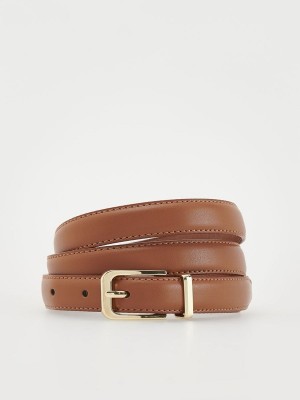 Brown Reserved Leatherbuckle Women's Belts | WYHF-86907