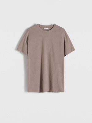 Coffee Reserved Regular Fit Men's T-shirts | QIMS-87059