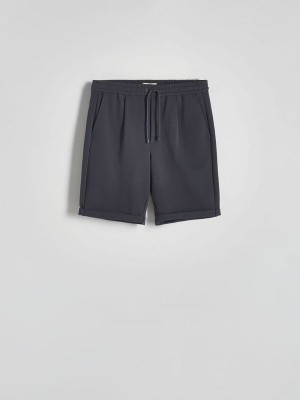 Dark Grey Reserved Regular Men's Shorts | YGTF-15096