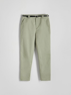 Green Reserved Chino With Women's Trousers | KRGV-76594