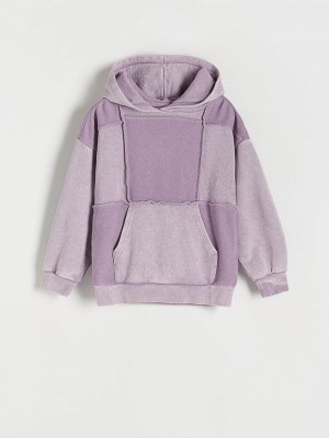 Lavender Reserved Jogging Top Girls' Sweatshirts | GCUS-54290