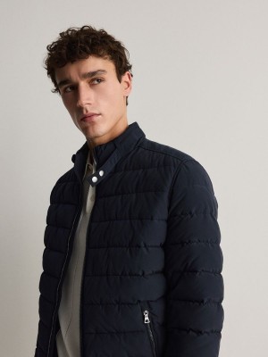 Navy Reserved Bomber Men's Jackets | WDVS-01768