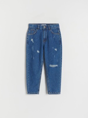 Navy Reserved Classic Boys' Jeans | ANKP-17368