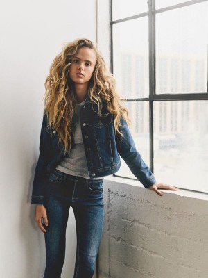 Navy Reserved Denim Women's Jackets | JKDT-04752