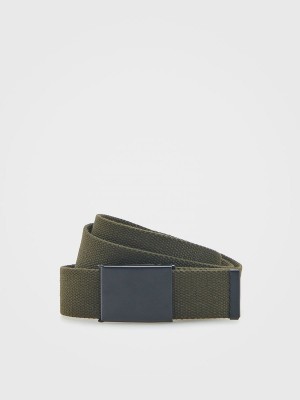 Olive Reserved Webbingbuckle Men's Belts | YUOR-31564