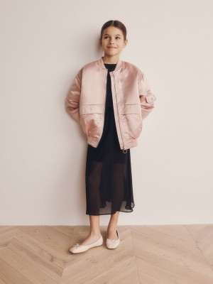 Pink Reserved Outer Girls' Jackets | TCEO-51032