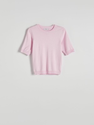 Pink Reserved Viscose Rich Women's Sweaters | OWDL-84169