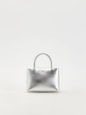 Silver Reserved Buckles Women's Bags | FPXR-24739