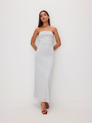 Silver Reserved Jersey Women's Dress | CNMG-20385