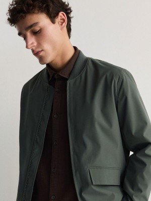 Turquoise / Green Reserved Bomber Men's Jackets | BASH-74362