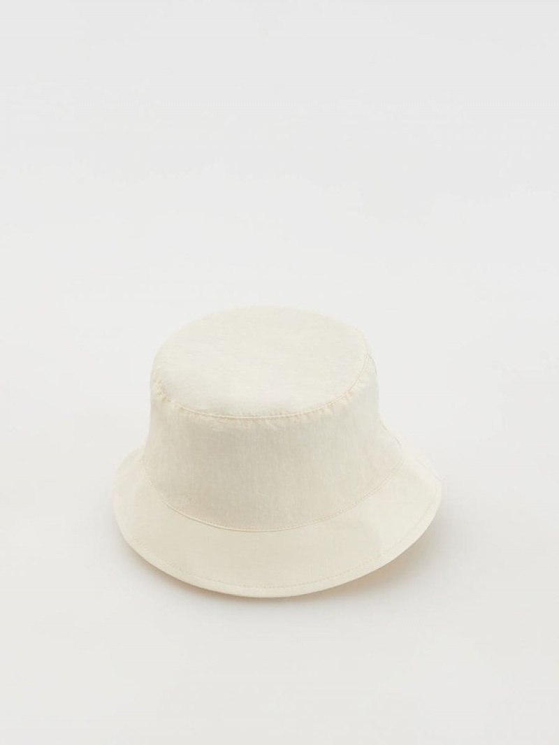 Beige Reserved Bucket Women's Hats | BFJO-85170