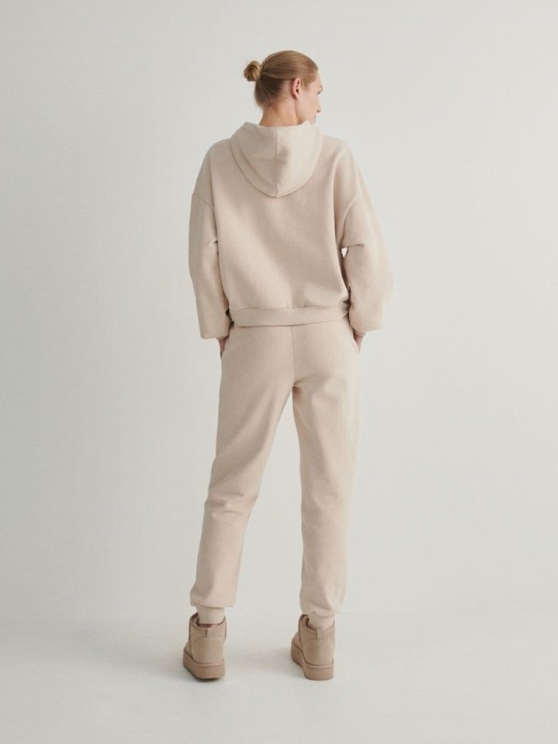 Beige Reserved Cargo Women's Trousers | QTWL-64592