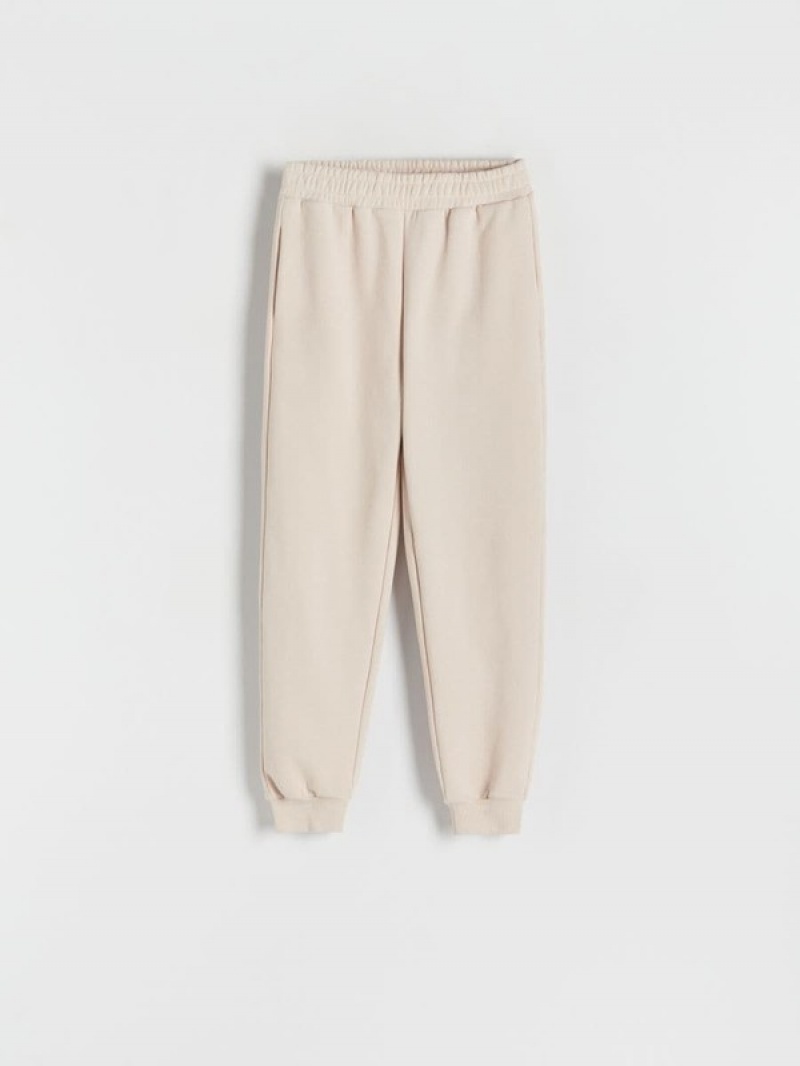 Beige Reserved Cargo Women's Trousers | QTWL-64592