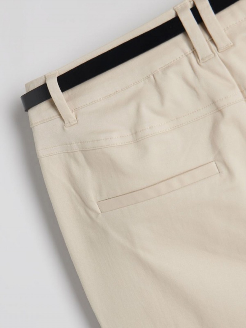 Beige Reserved Chino With Women's Trousers | UVAN-51798