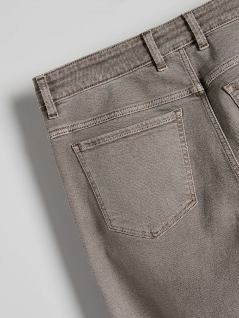 Beige Reserved Regular Men's Jeans | LWEC-75839