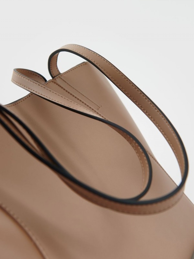 Beige Reserved Shopper Women's Bags | NZIA-98534