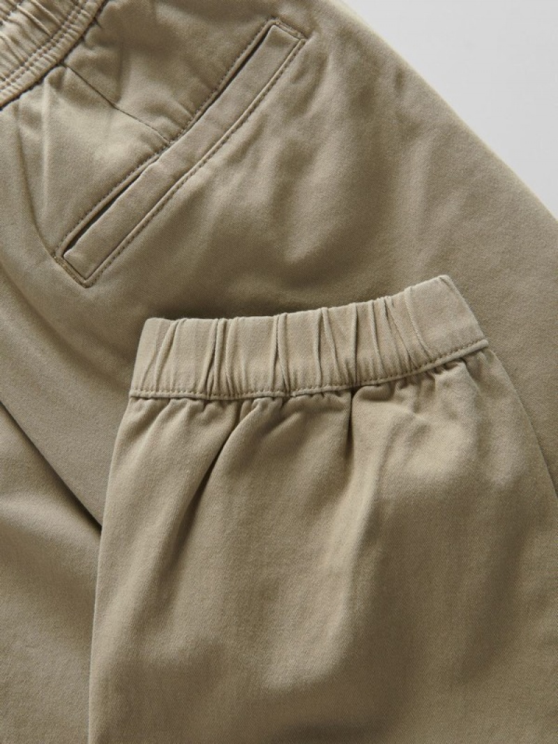 Beige Reserved Slim Joggers Men's Trousers | MAYB-16430