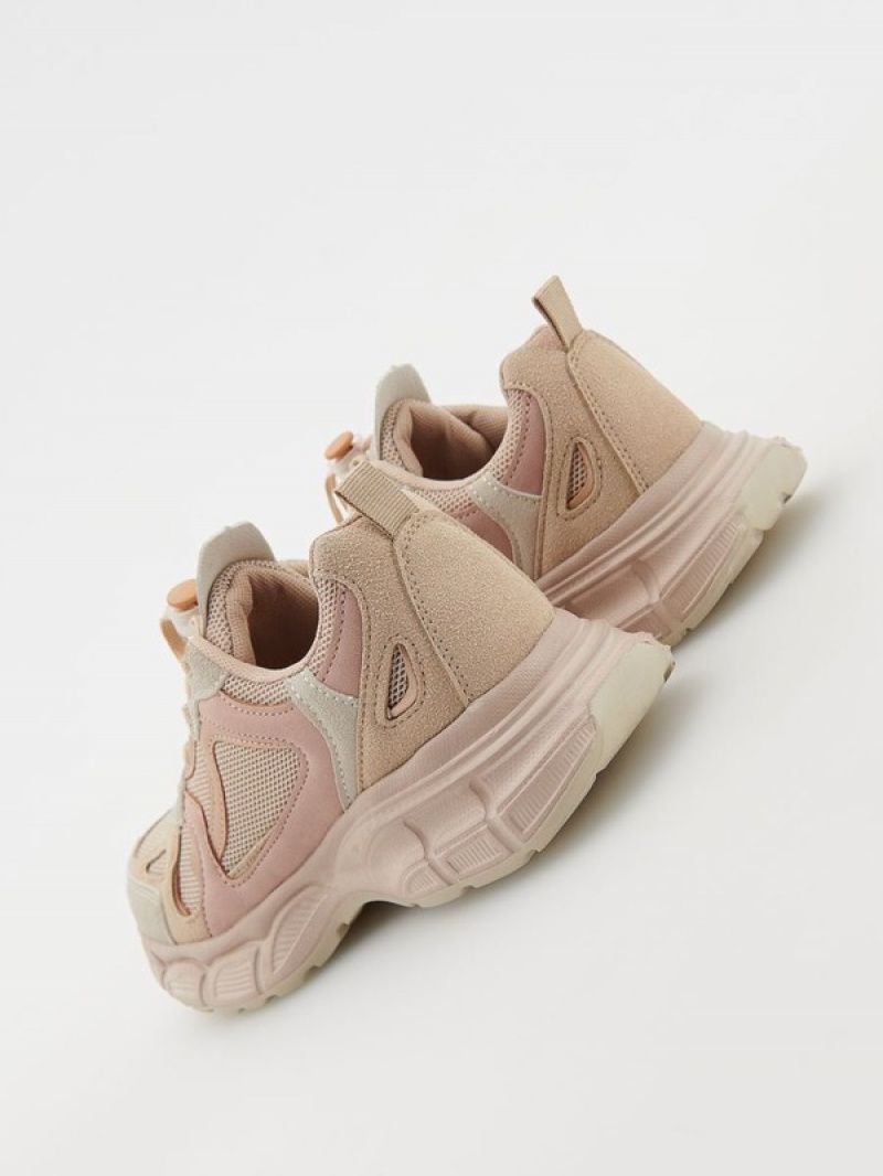 Beige Reserved Sneakerstoggle Girls' Shoes | KDFE-68037