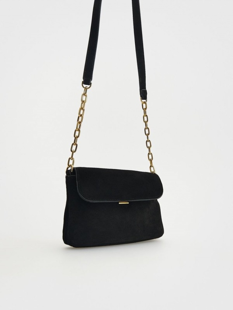 Black Reserved Buckles Women's Bags | CALB-75820