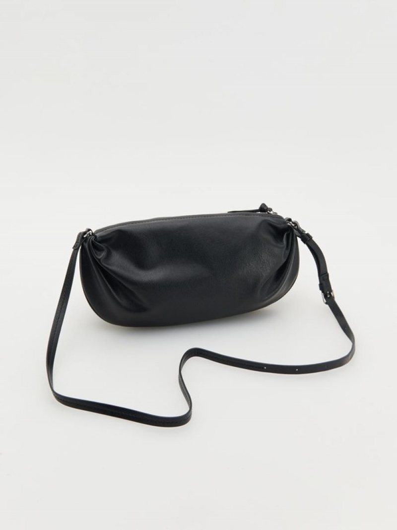 Black Reserved Buckles Women's Bags | DOFH-71465