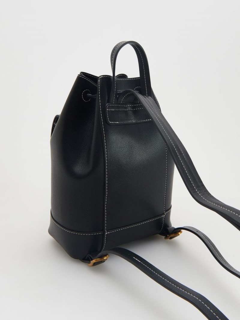 Black Reserved Buckles Women's Bags | MLBF-25347