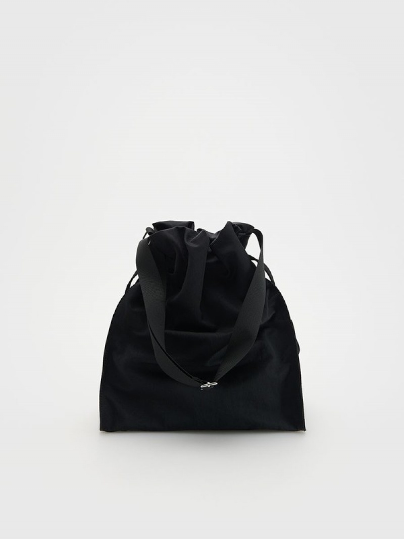 Black Reserved Buckles Women's Bags | VSUB-40812