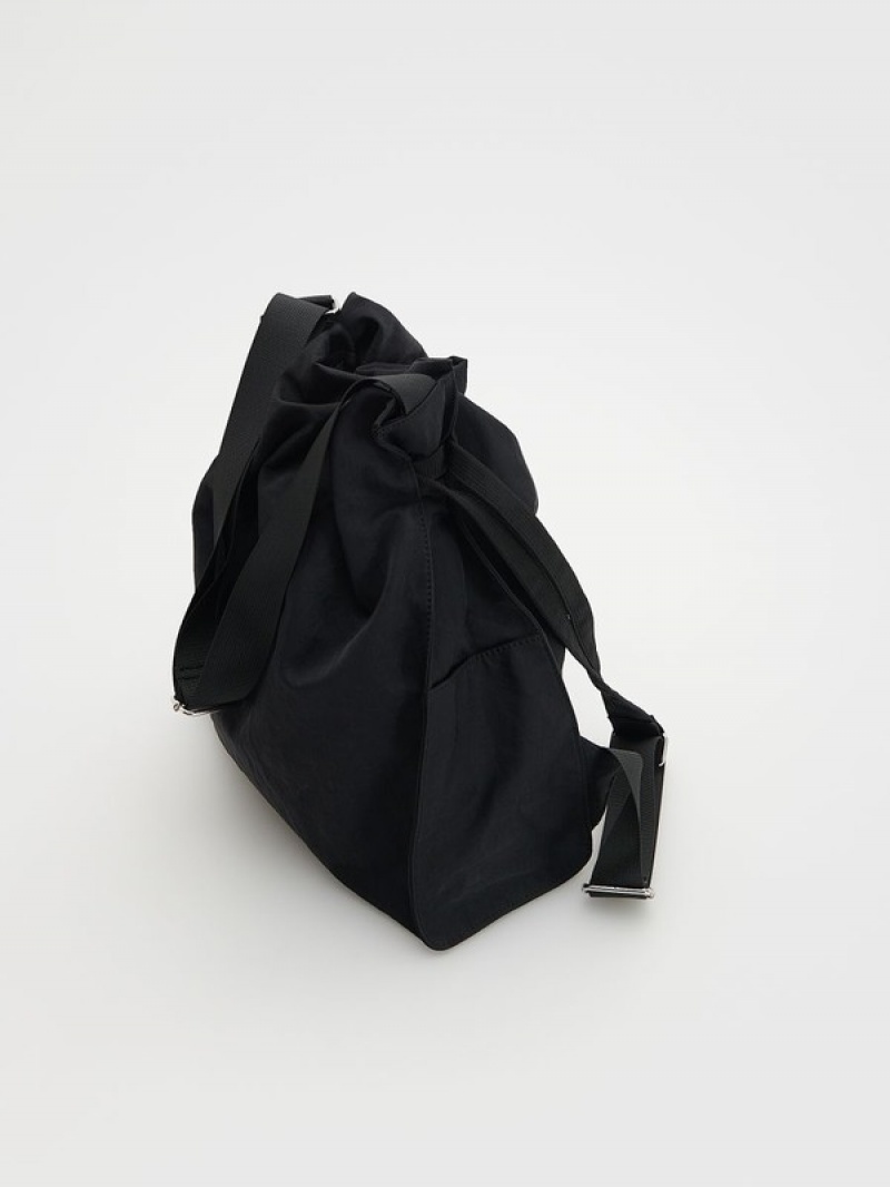 Black Reserved Buckles Women's Bags | VSUB-40812