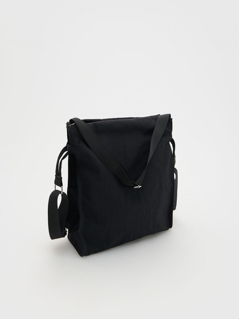 Black Reserved Buckles Women's Bags | VSUB-40812