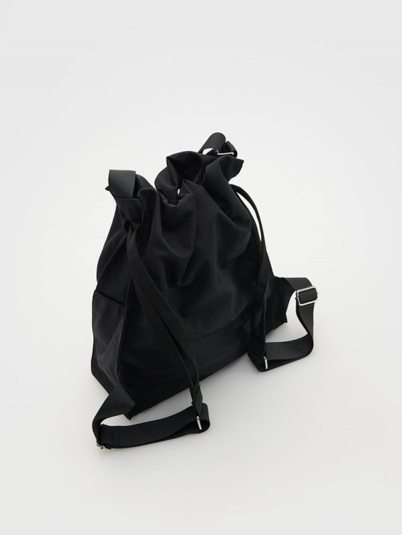 Black Reserved Buckles Women's Bags | VSUB-40812