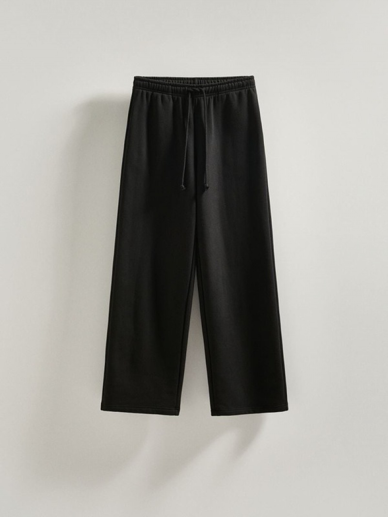 Black Reserved Cargo Women's Trousers | FAKU-21760