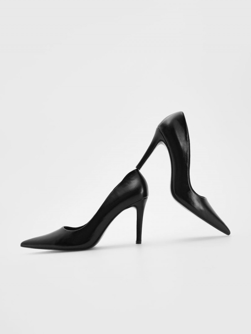 Black Reserved High Pumps Women's Heels | XZON-23807