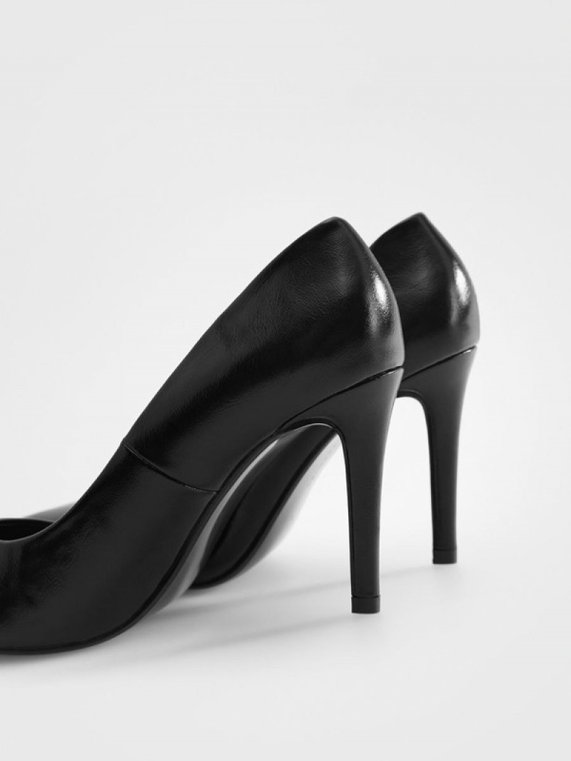 Black Reserved High Pumps Women's Heels | XZON-23807