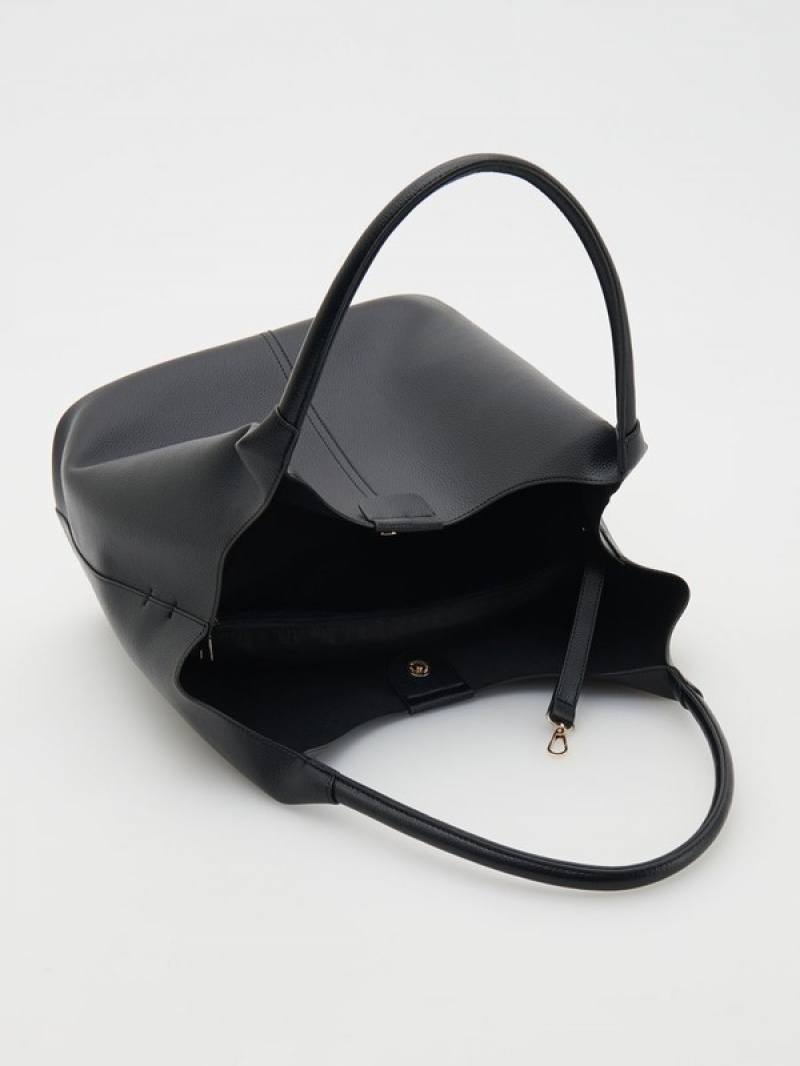 Black Reserved Hobo Women's Bags | BMON-86713