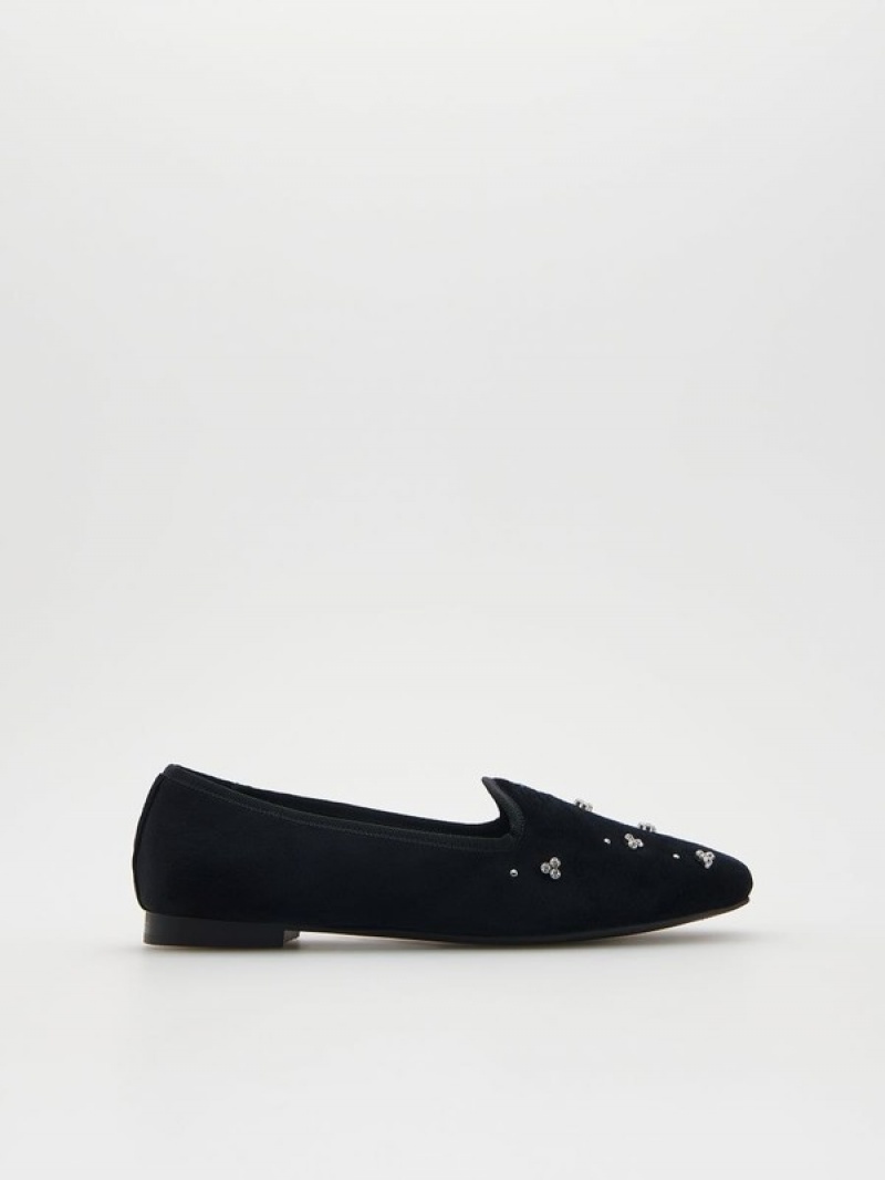 Black Reserved Loafersdecorative Details Women\'s Loafers | VARZ-68950